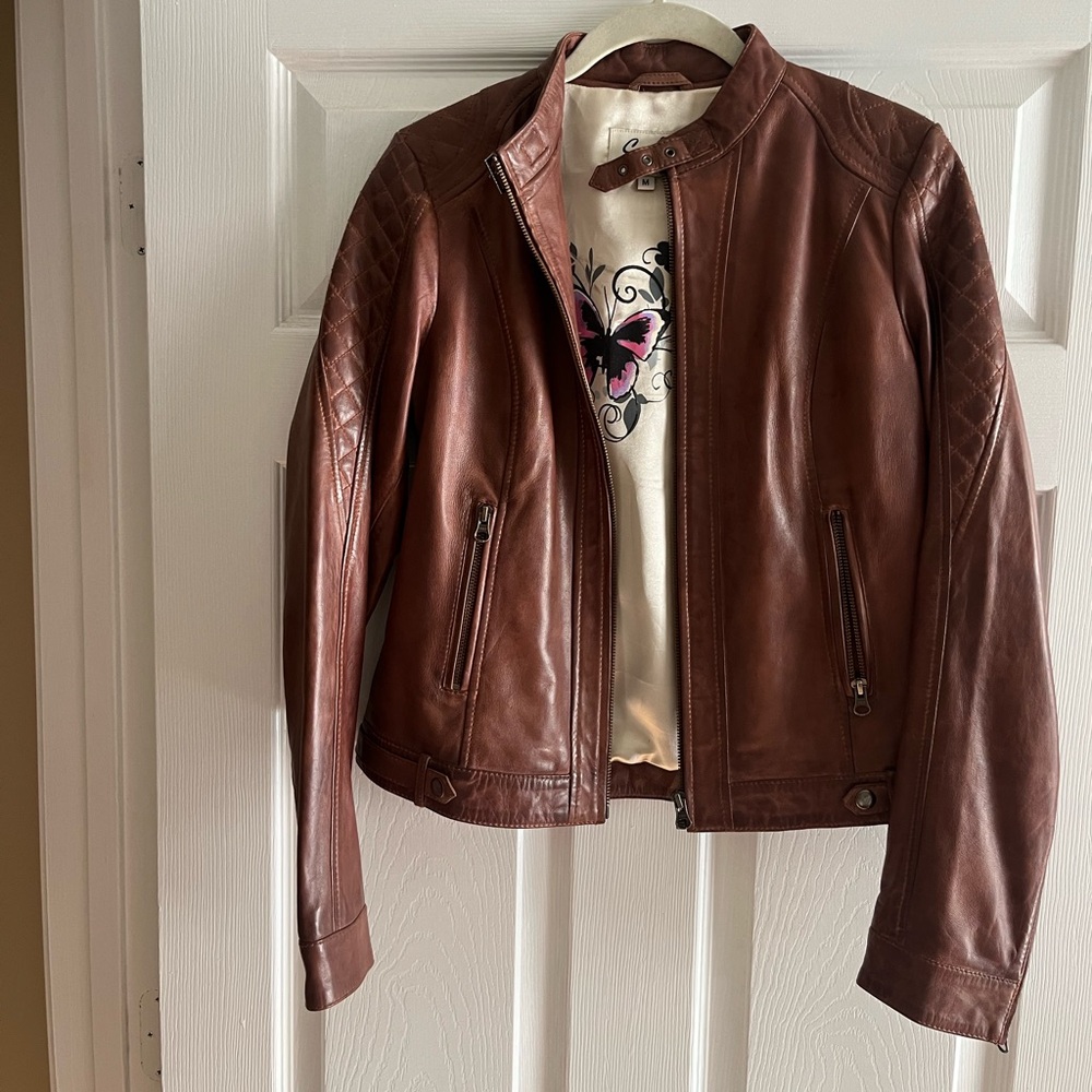 Scully genuine brown leather jacket